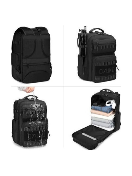 Ozuko Backpack Αδιάβροχο Μαύρο