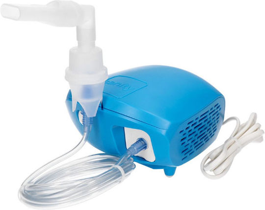 Nebulizator de acasă Sanity Ap 2819 Nebulizator cu compresor Masca pediatrică Masca pentru adulți Albastru
