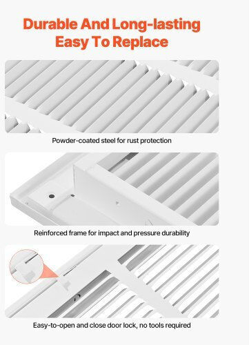 Vevor Air Return Grille Filter Duct Opening 30x20 Inches Hfglgzdglqw3aqv9m001v0