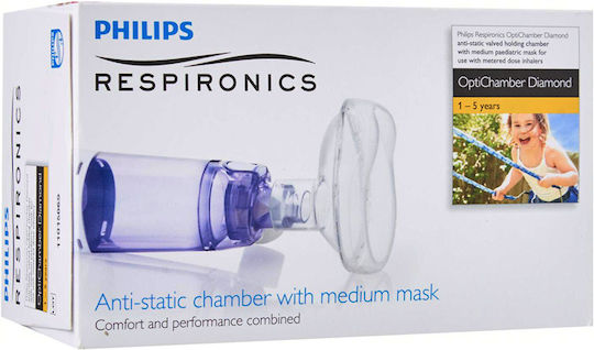 Optichamber Diamond Inhalationskammer Philips Respironics Maske 1-5 Jahre