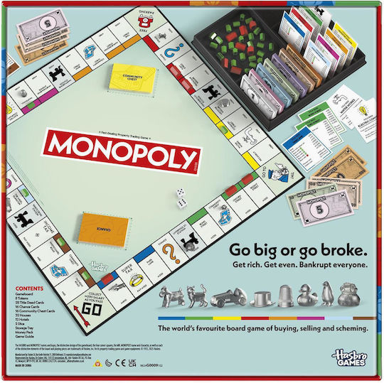 Board Game Monopoly Classic Refresh for 2-4 Players 8+ Years Old (EN) Hasbro