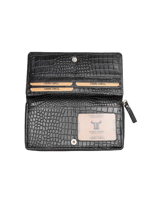 Set Leather Men's Wallet Black