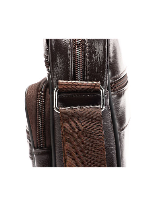 Piele Geantă pentru bărbați De umăr / tip crossbody Maro