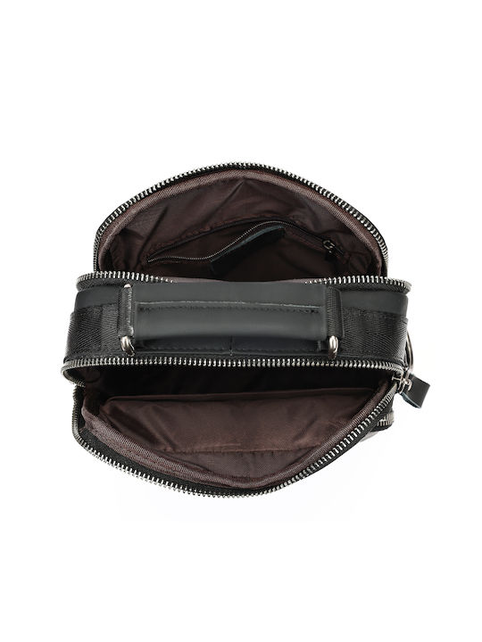 Piele Geantă pentru bărbați De umăr / tip crossbody Neagră