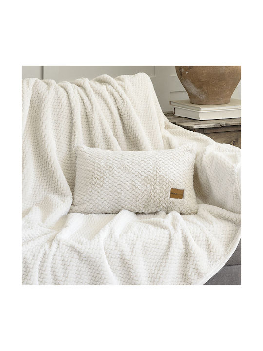 Nima Sofa-Kissen Snuggle Fleece Hellbeige 30x50cm