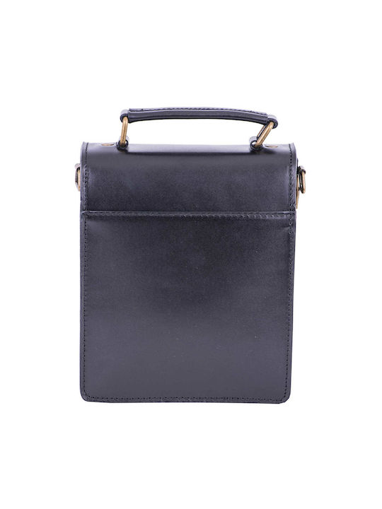Piele Geantă pentru bărbați De umăr / tip crossbody Neagră