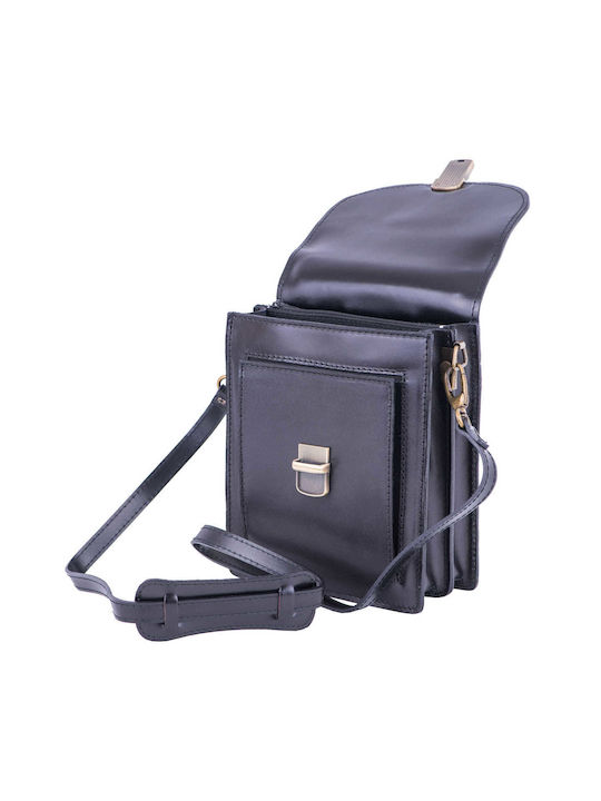Piele Geantă pentru bărbați De umăr / tip crossbody Neagră
