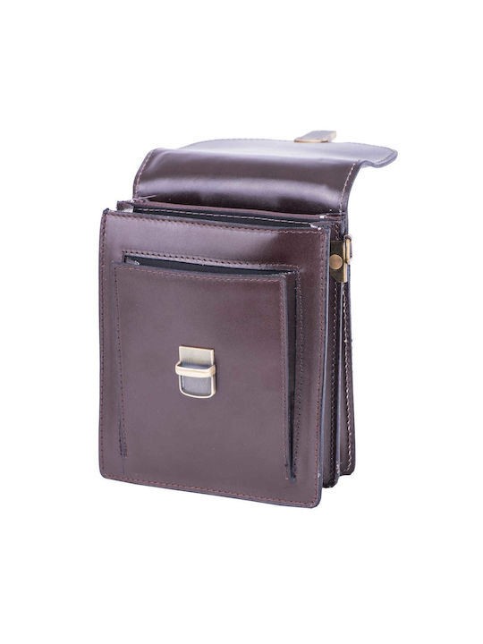Leather Men's Bag Shoulder / Crossbody Brown