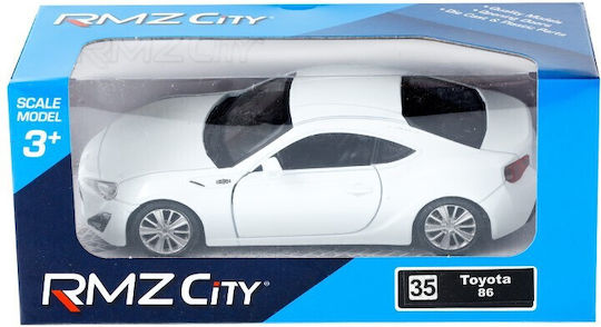 CarMotion Toyota Rmz Toyota 86 Metal Modeling Figure Car White in Scale 1:32 12x5x4.5cm.