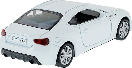 CarMotion Toyota Rmz Toyota 86 Metal Modeling Figure Car White in Scale 1:32 12x5x4.5cm.