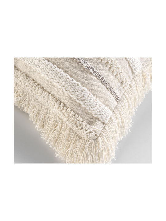 Sofa Cushion L-C Atlas 100% Cotton Beige 40x40cm