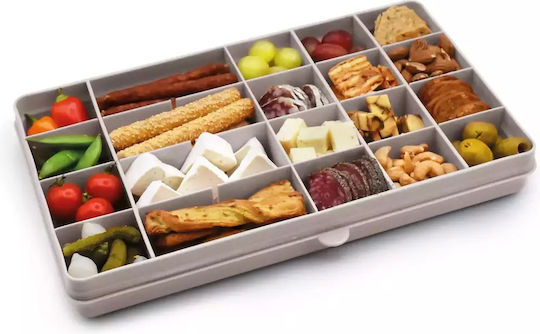 Melii Snackle Box Xl Пластмасово детско контейнерче за храна Сив