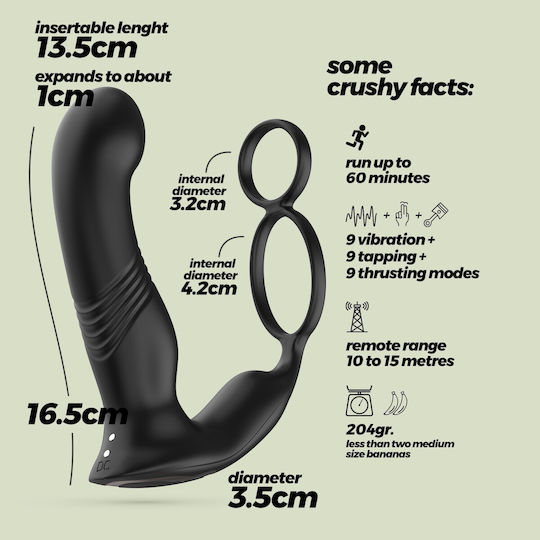 Crushious Erixos Prostate Vibrator Remote Control