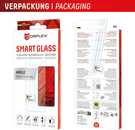 Displex Tempered Glass (iPhone 17 Pro Max / iPhone 16 Pro Max)