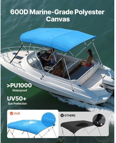 Vevor Polyester Fabric for Inflatable Boat Repair Blue Color