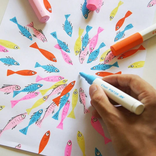 Pilot Маркери за рисуване 0.7мм Комплект 6бр