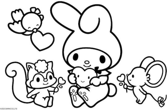 My Melody Drawing Pad 23x33cm 40 Sheets Various Designs 0490141 Diakakis