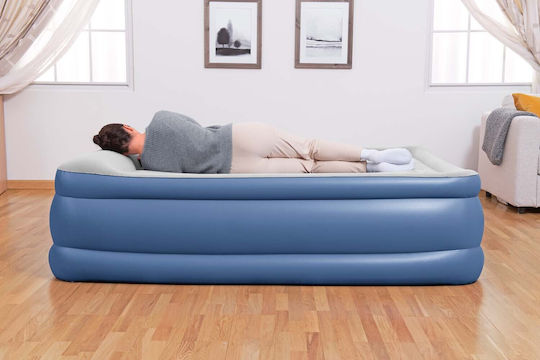 Bestway Double Inflatable Sleeping Mattress 203x152x56cm Blue