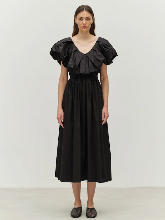 Maxi Damenkleid Für Hochzeit - Taufe Schwarz
