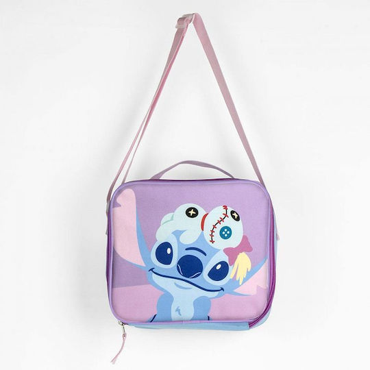 Cerda Disney Lilo Stitch Cheeky Chomp Σχολικό Ισοθερμικό Τσαντάκι Φαγητού Χειρός Λιλά Stitch 20x10x24cm