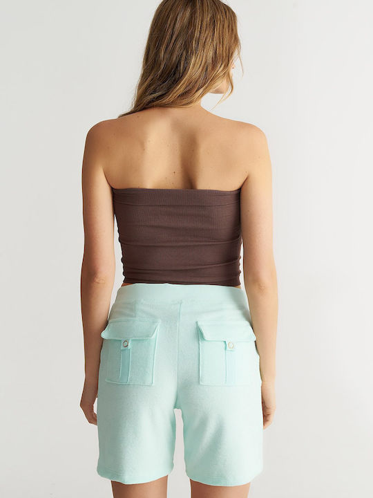Bluza Damă Crop Top Maro