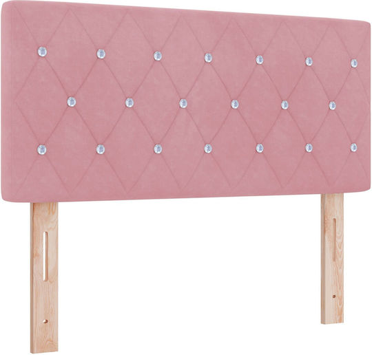vidaXL Fabric Bed Headboard Pink 100x88cm