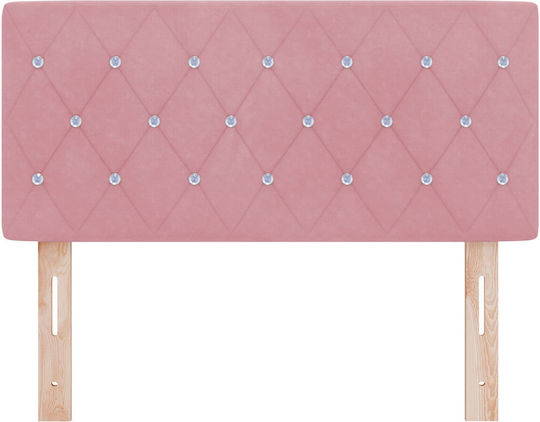 vidaXL Fabric Bed Headboard Pink 100x88cm