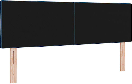 vidaXL Kopfstütze Für Betten Hölzernes Blau 144x88cm