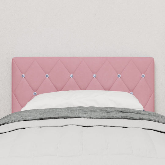 vidaXL Stoff Kopfstütze für Bett Rosa 80x88cm