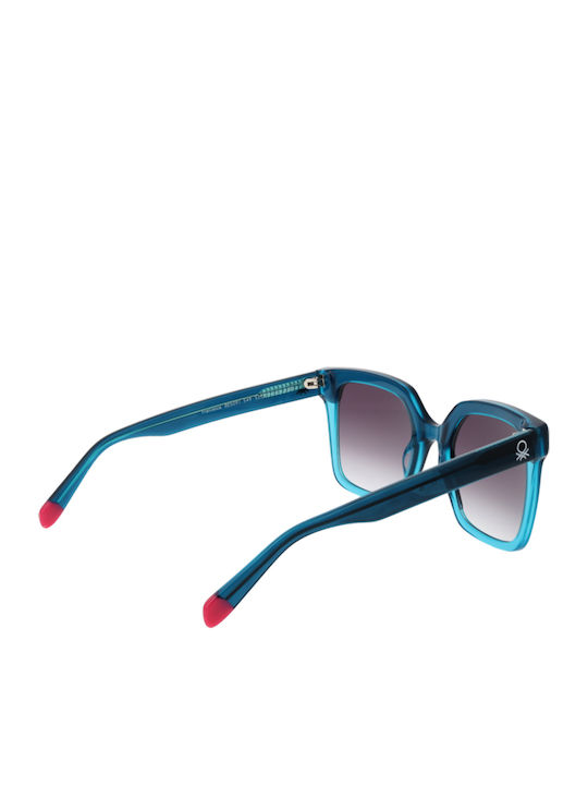Benetton Men's Sunglasses with Gray Metal Frame and Gold Mirror Lens BE5091 549