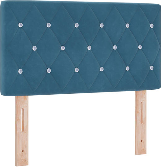 vidaXL Fabric Bed Headboard Dark Blue 80x88cm