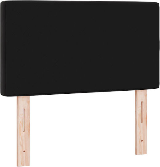 vidaXL Fabric Bed Headboard Black 80x88cm