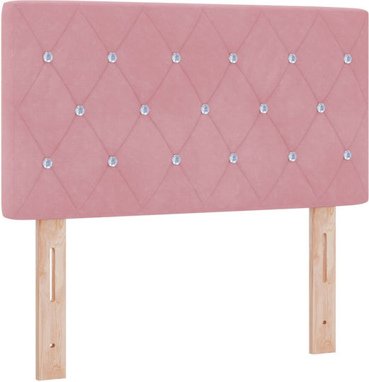 vidaXL Stoff Kopfstütze für Bett Rosa 80x88cm