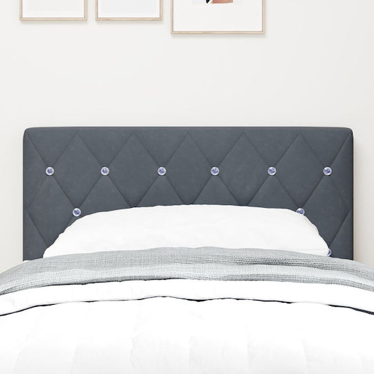 vidaXL Stoff-Kopfstütze für Betten Grau 80x88cm