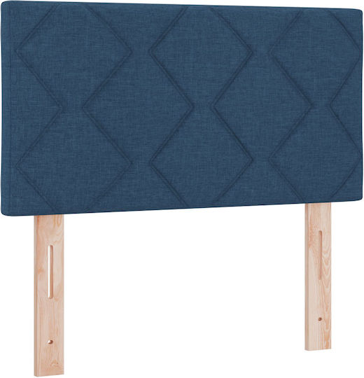 vidaXL Hölzernes Kopfstütze für Betten Blau 80x78cm