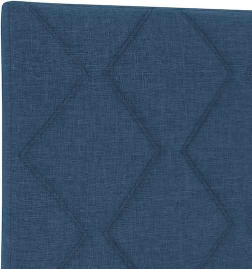 vidaXL Hölzernes Kopfstütze für Betten Blau 80x78cm