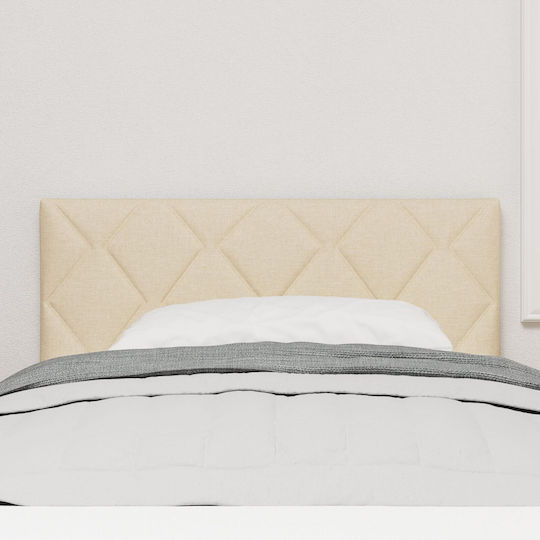 vidaXL Kopfstütze Für Betten Hölzernes Cremé 100x88cm