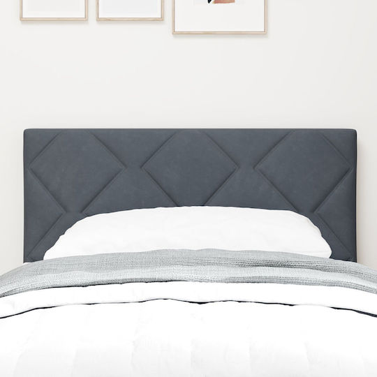vidaXL Wooden Bed Headboard Dark Gray 80x88cm