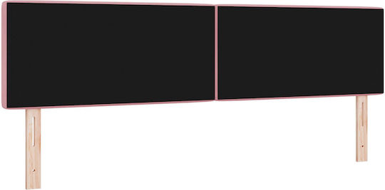 vidaXL Stoff Kopfstütze für Betten Rosa 180x88cm