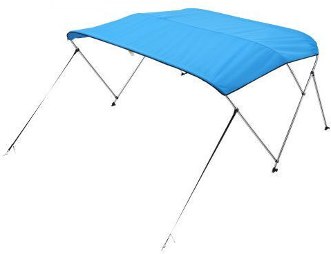 Vevor 3-Bogen-Boots-Bimini 72" L x 79"-84" B x 46" H Verdeck Pazifikblau