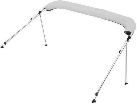 Vevor Copertină Bimini pentru Barcă cu 3 Arcuri 72"l x 85"-90"w x 46"h Deschis Gri