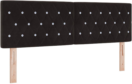 vidaXL Kopfstütze Für Betten Hölzernes Schwarze 140x88cm