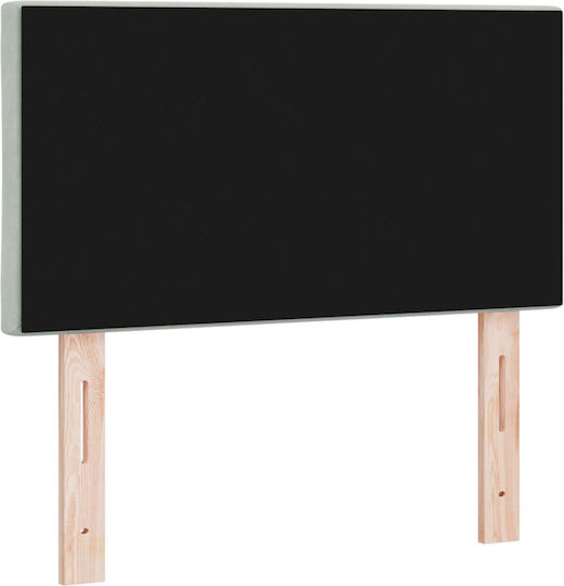 vidaXL Holz-Kopfstütze Für Betten Offenes Grau 80cm