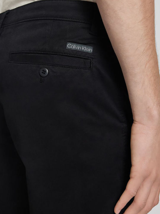 Trousers Chino Elastic in Slim Fit Black