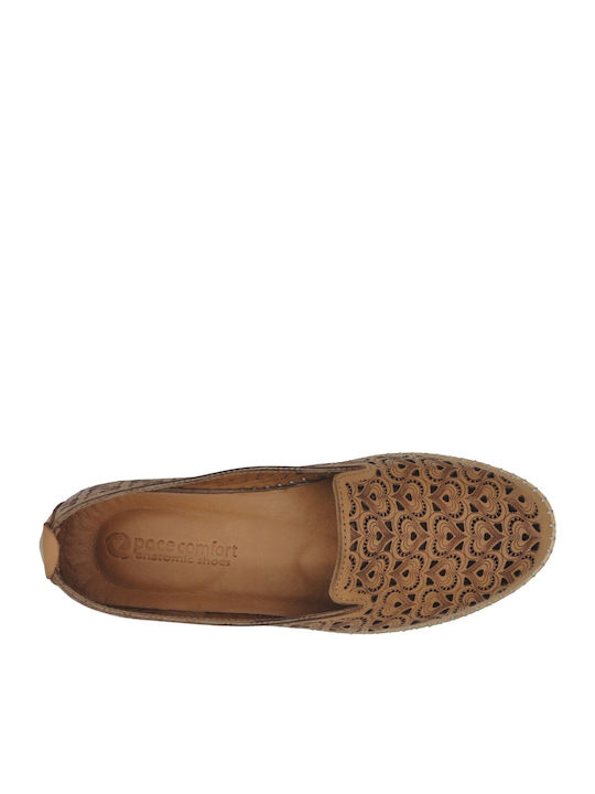 Damen Mokassins in Tabac Braun Farbe