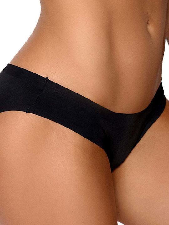 Γυναικείο Slip Περιόδου χωρίς Ραφές Black