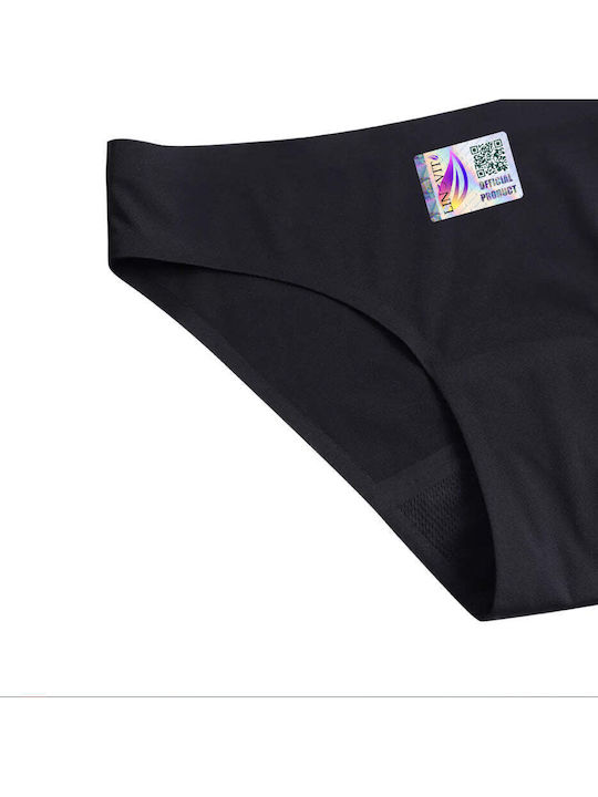 Γυναικείο Slip Περιόδου χωρίς Ραφές Black