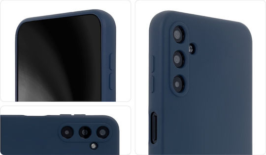 TectoShield Umschlag Rückseite Silikon Blau (Galaxy S24+)