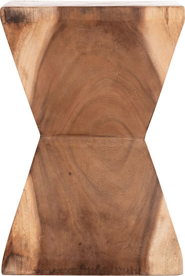 Hocker Für das Wohnzimmer Hölzernes Anvil Natural Color 31x31x45cm