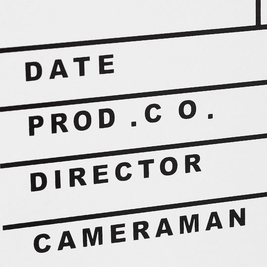 Clapperboard Relaxdays White